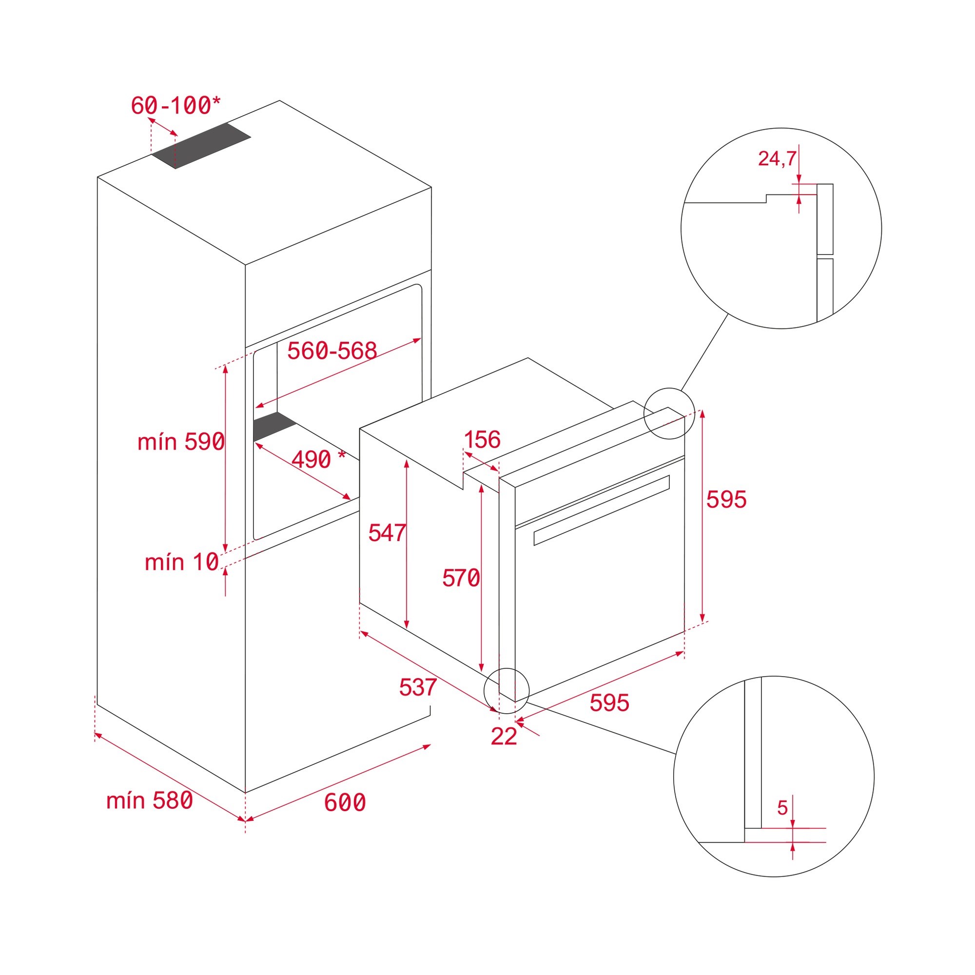 Teka HLB 8600 Ankastre Fırın Kahverengi 111000014