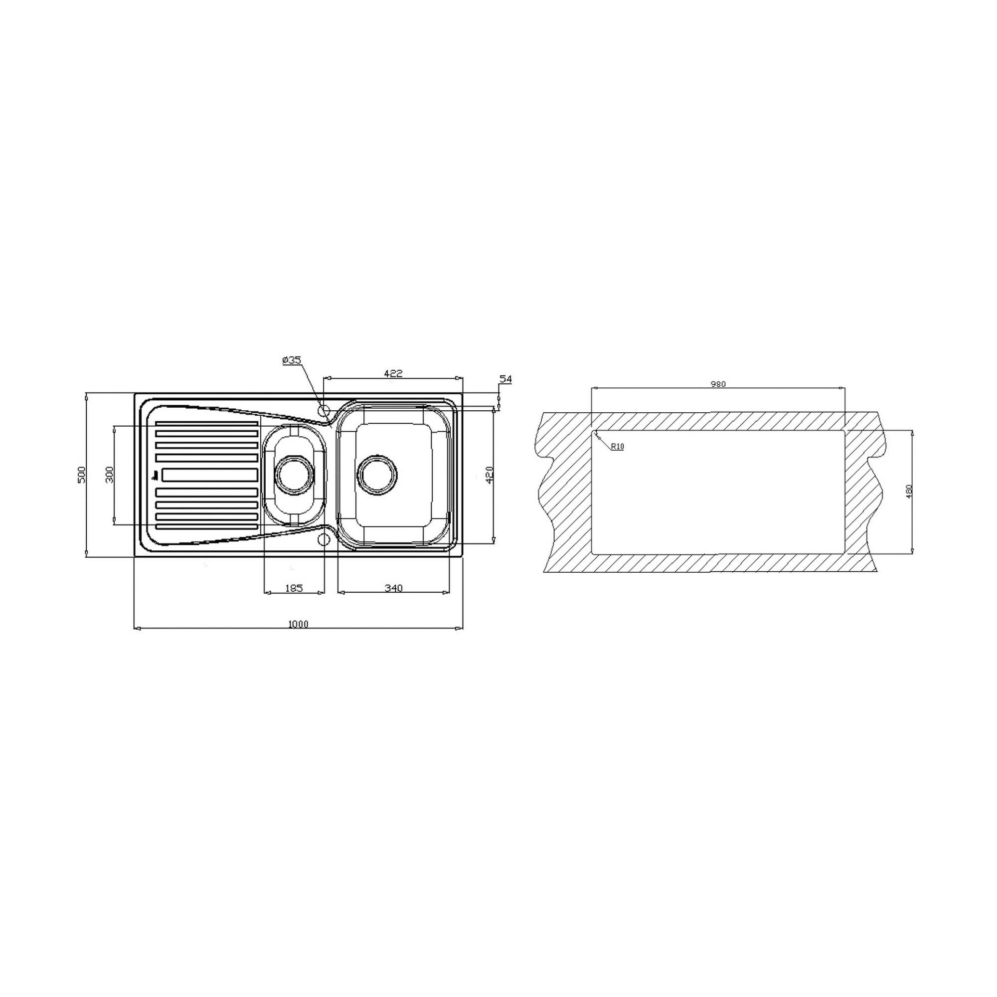 Teka Infant 60 Paslanmaz Çelik Eviye Mat Krom 40109787