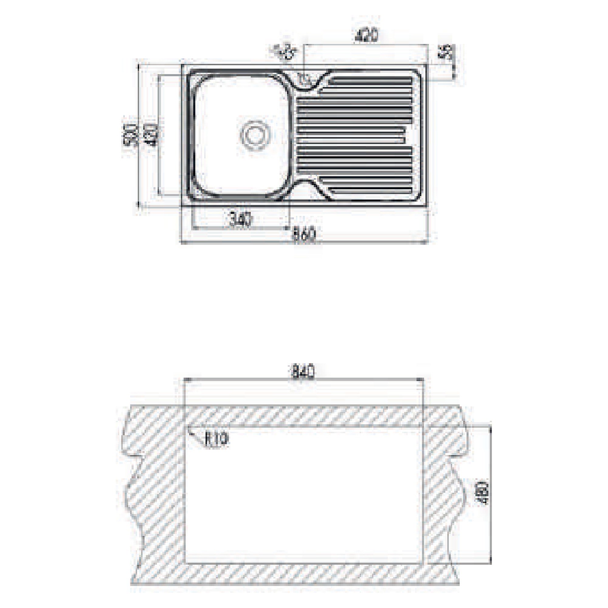 Teka Princess 50 B Paslanmaz Çelik Eviye 40109050