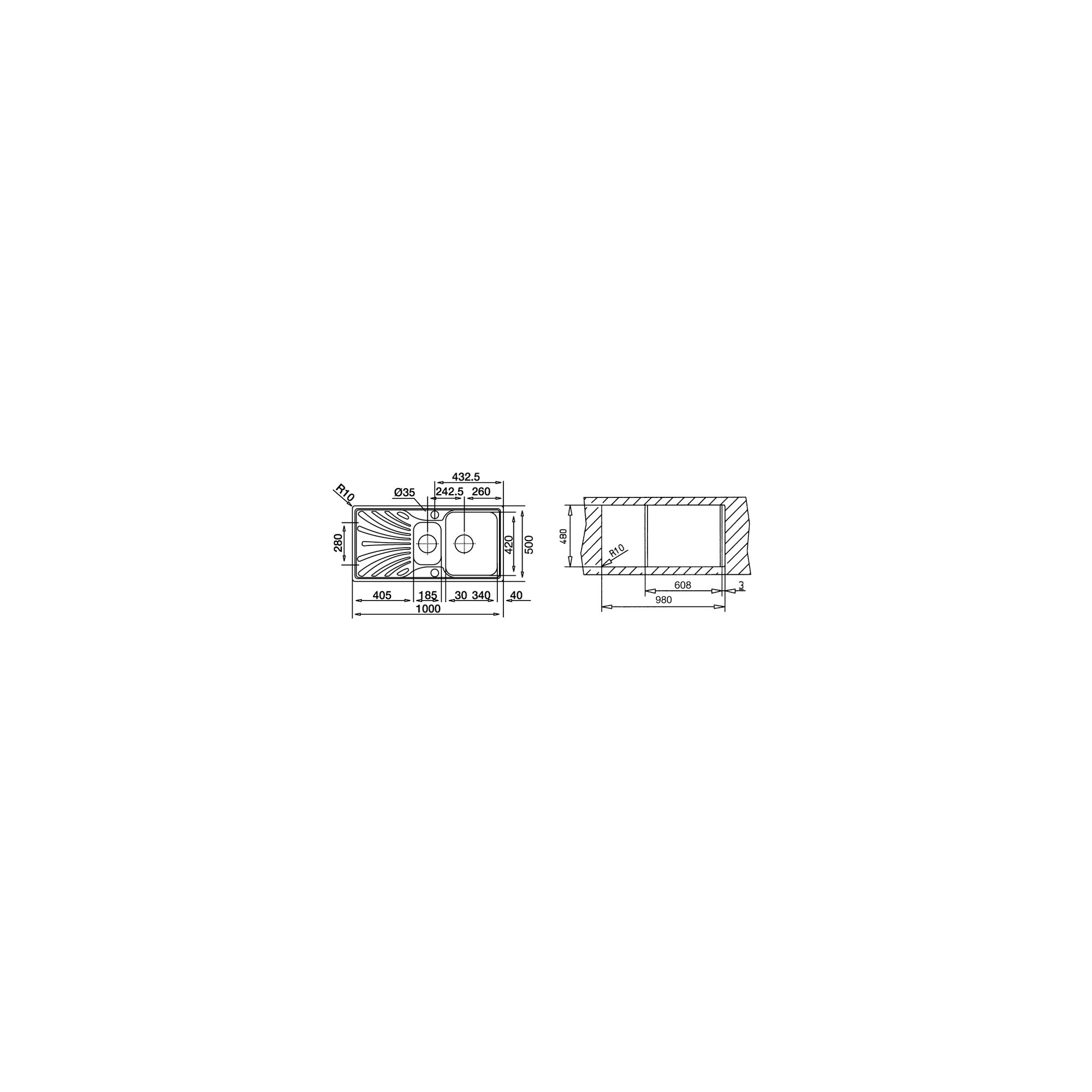 Teka Princess 60 B Paslanmaz Çelik Eviye 40109144