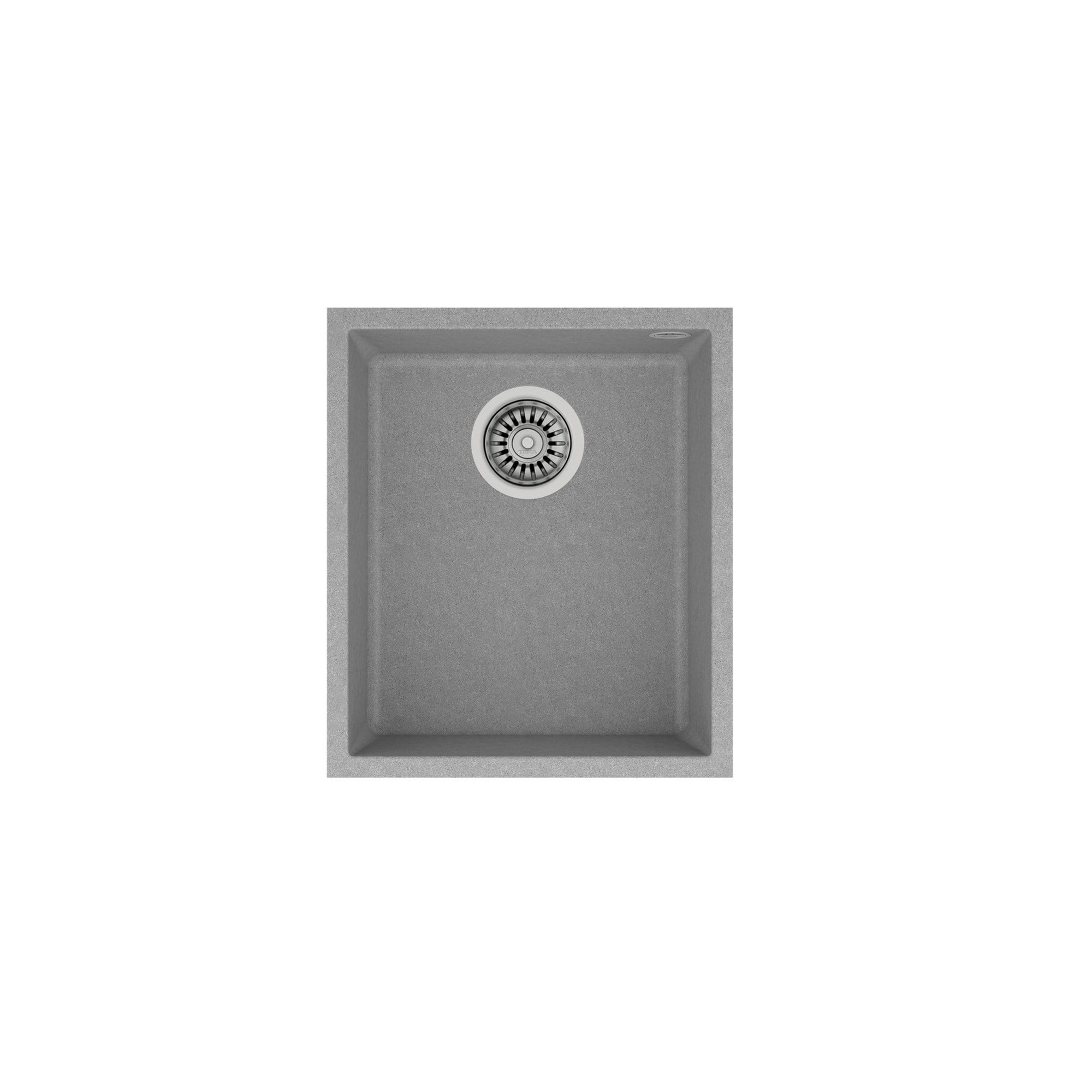Teka Square 34.40 TG Tek Hazneli Tezgahaltı Granit Eviye Gri 115230031