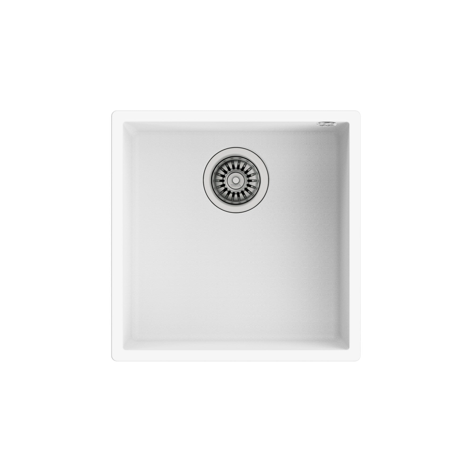 Teka Square 40.40 TG Tek Hazneli Granit Eviye Beyaz 115230029