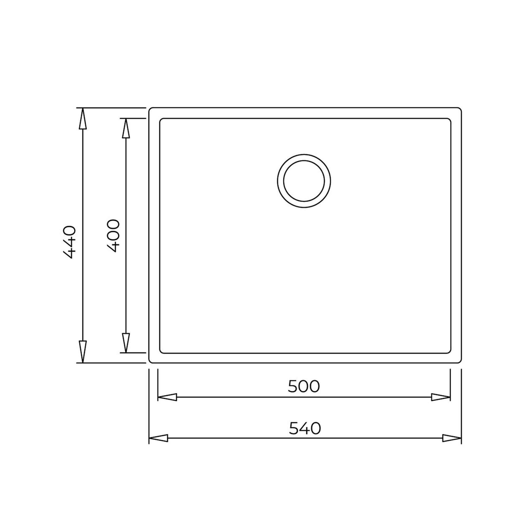Teka Square 50.40 TG Tek Hazneli Tezgahaltı Granit Eviye Bej 115230022