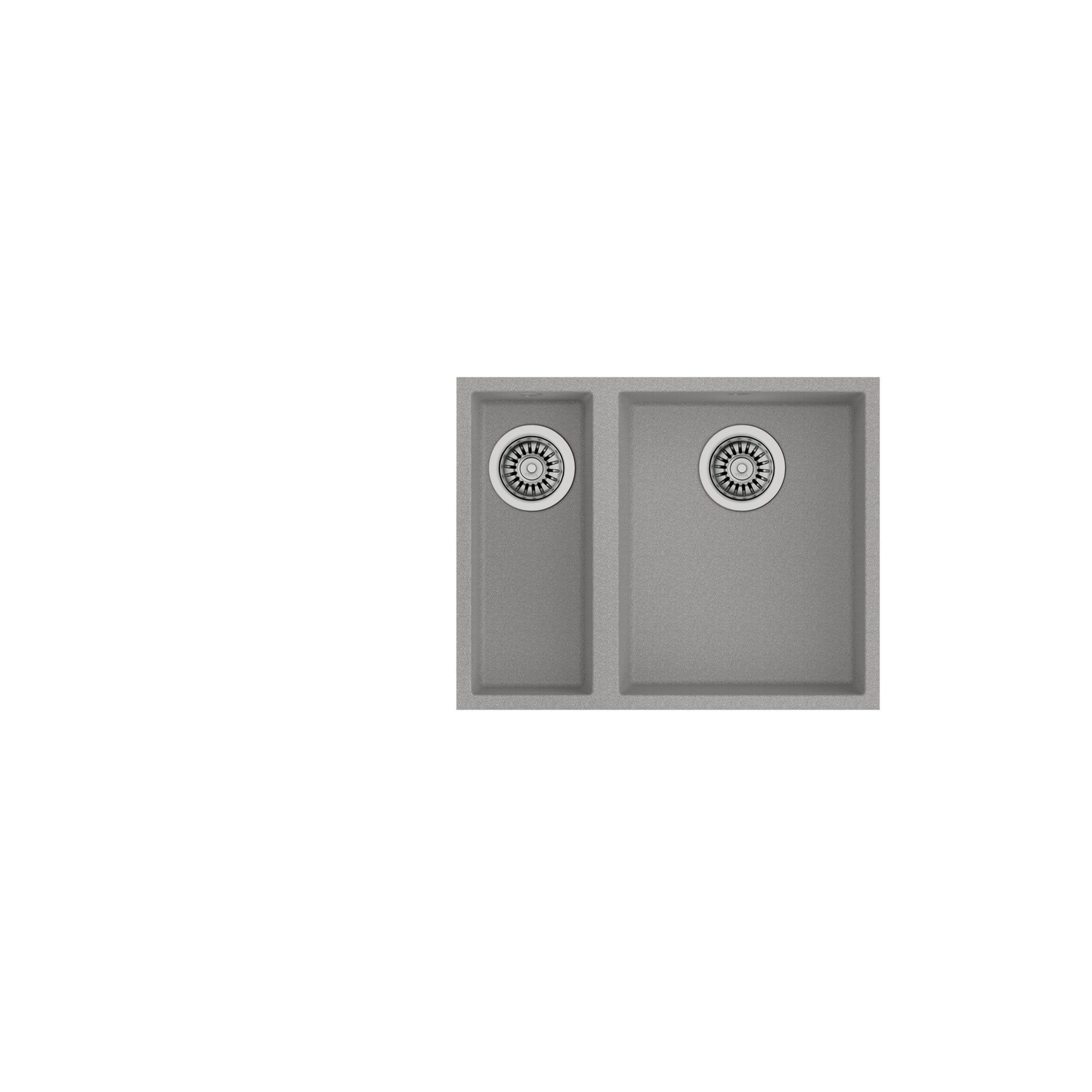 Teka Square 560 TG Çift Hazneli Tezgahaltı Granit Eviye Gri 115260030