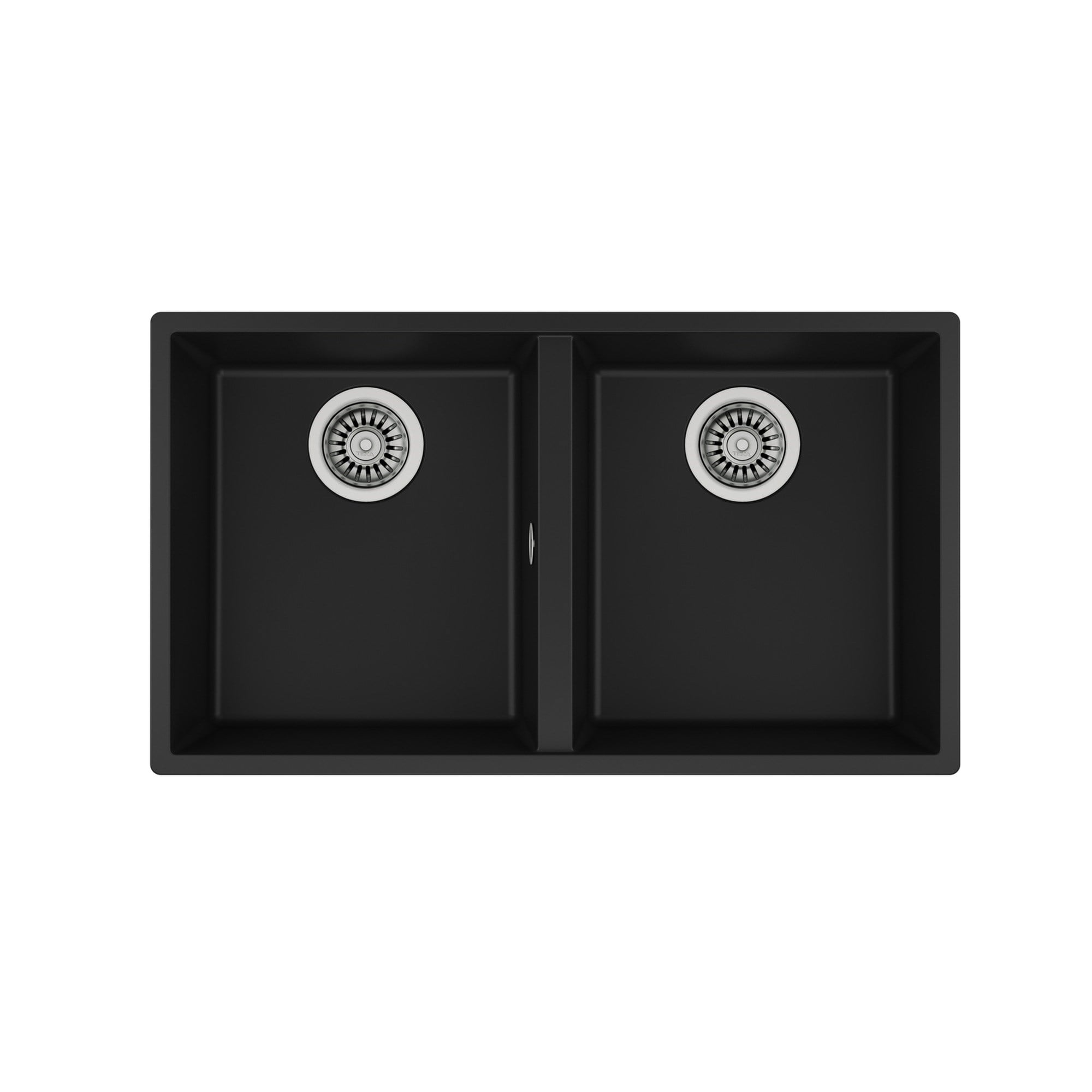 Teka Square 760 TG Çift Hazneli Tezgahaltı Granit Eviye Siyah 115260024
