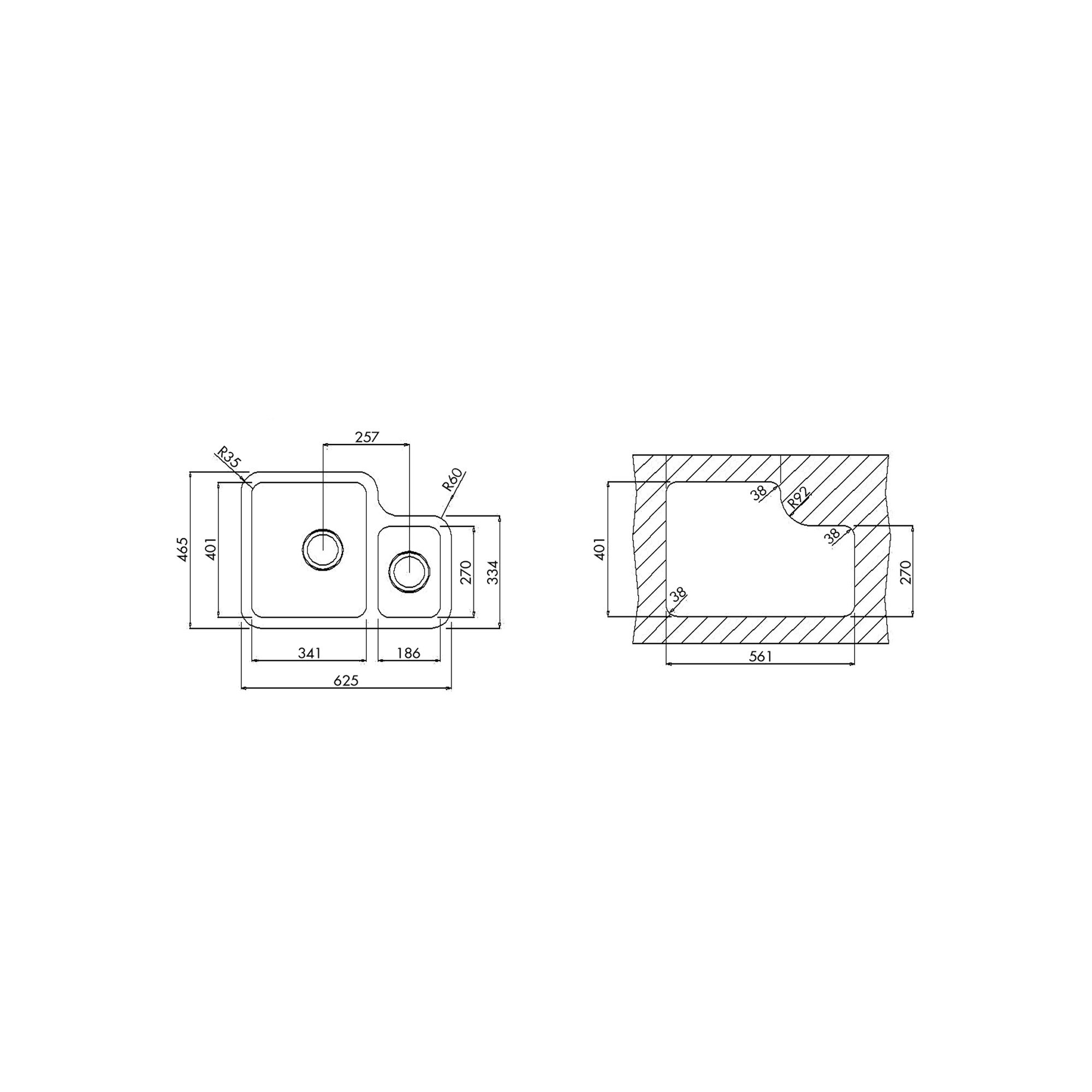 Teka Stage BE 1 ½ B 625 Paslanmaz Çelik Eviye 40108521