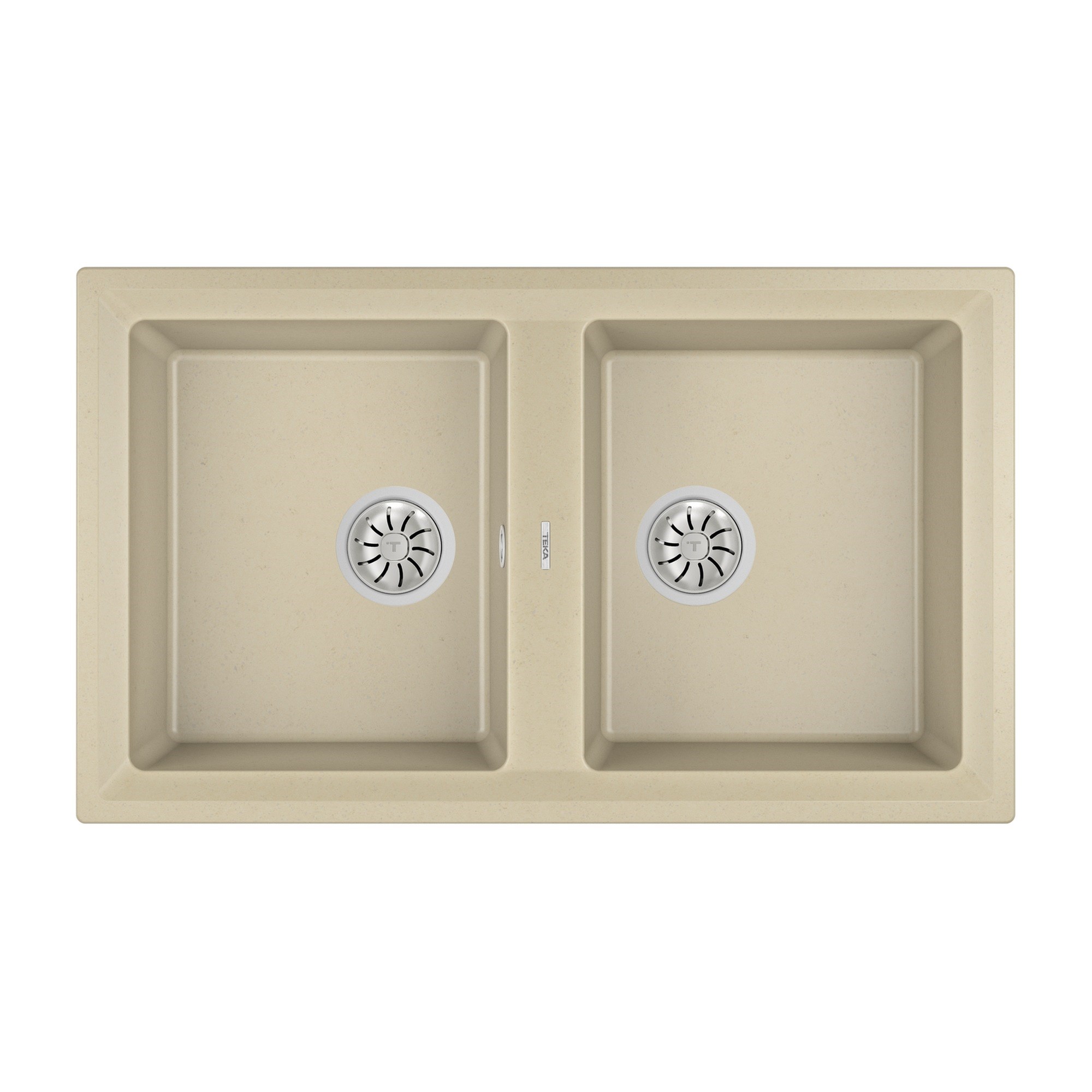 Teka Stone 90 B-TG 2B Çift Hazneli Granit Eviye Topaz Bej 115260004