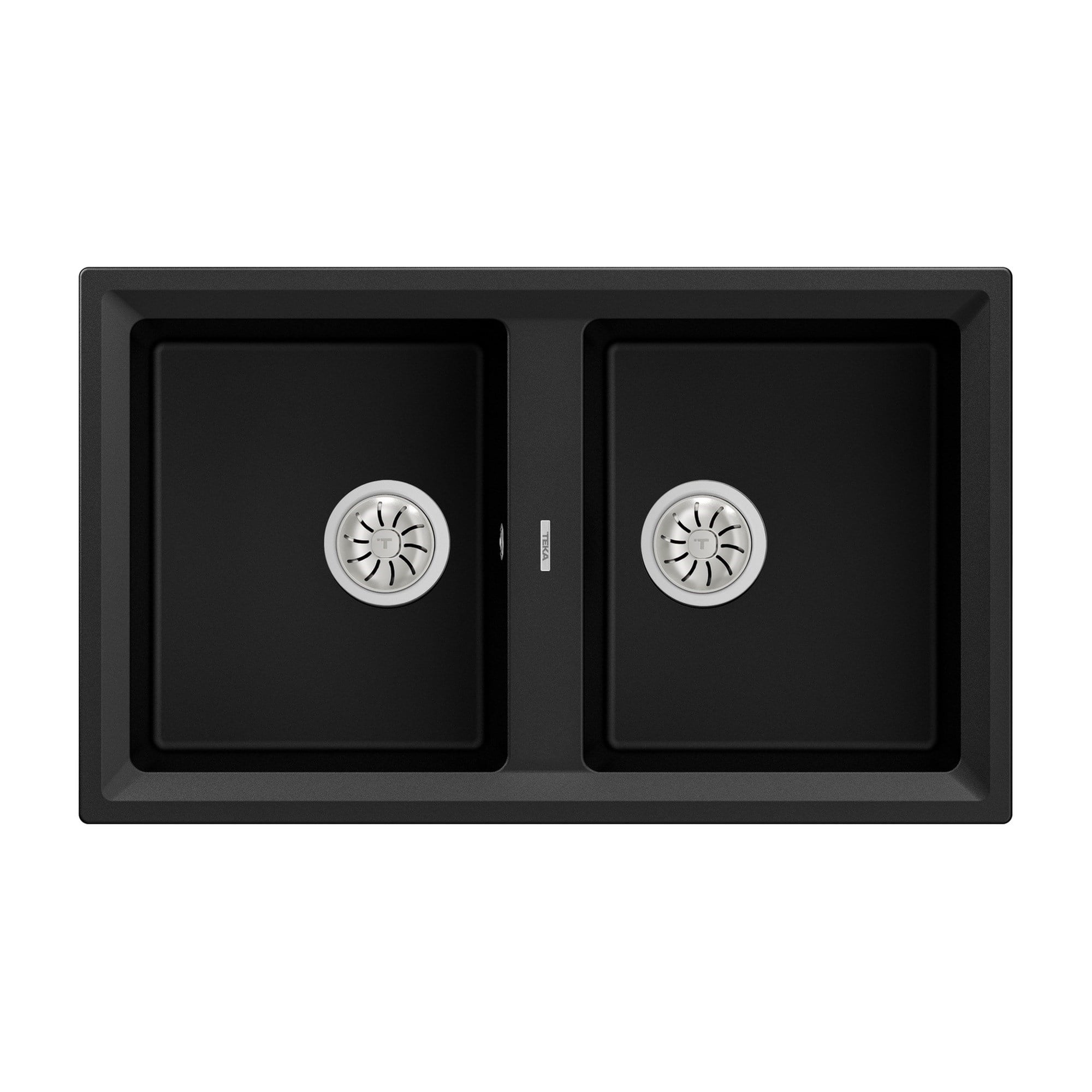 Teka Stone 90 B-TG 2B Çift Hazneli Granit Eviye Karbon 115260001