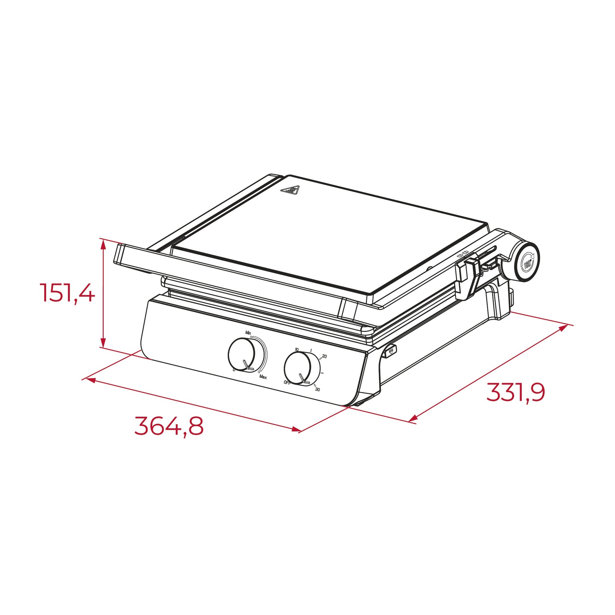 Teka T-Grill SS Tost ve Izgara Makinesi Paslanmaz Çelik 111740005