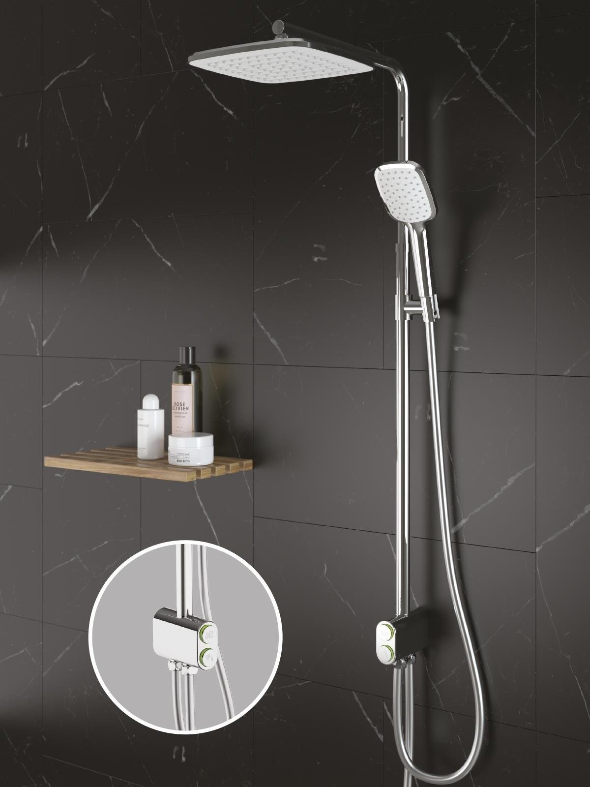 Teska Tena Duş Robotu Kare - DR2820C - DR 2820C