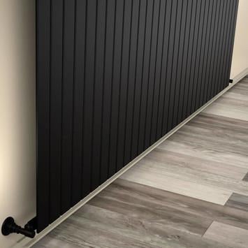 Tip 10V Dekoratif Radyatör 500x2364 Mat Siyah