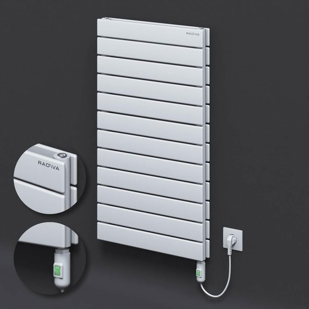 Tip 20H Elektrikli Çelik Dekoratif Radyatör 884x500 Beyaz (On/Off Düğmeli) 900W