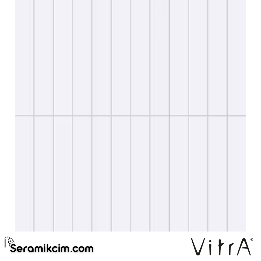 VitrA 2.5X15 Mode Tatami Kesım Beyaz Mat(Nf) K94998580001VTE0 - K94998580001VTE0