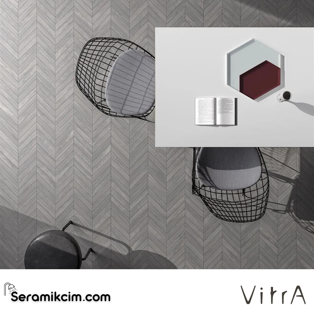 Vitra 3.7X20 Urbanwood Koyu Gri Chevron Dek K9475108R001VTE0 - K9475108R001VTE0