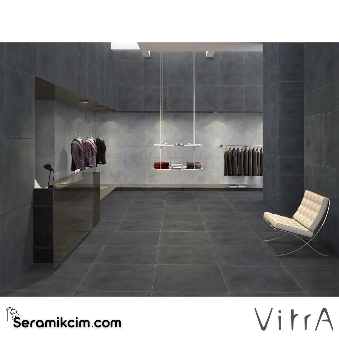 VitrA 30X60 Cementine Antrasit 7Lpr K950737LPR01VTE0 - K950737LPR01VTE0