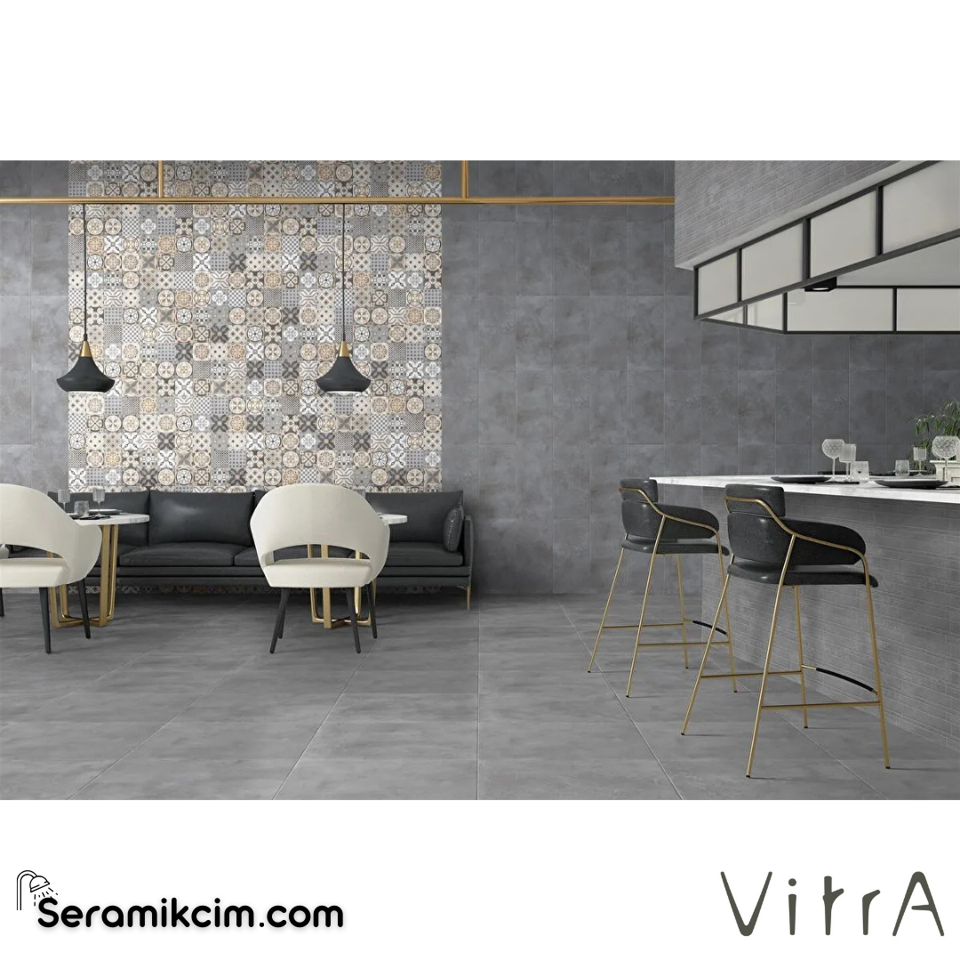 VitrA 30X60D Cementine Mix Dekor Mat7.5Mm7R K951420R0001VTET - K951420R0001VTET