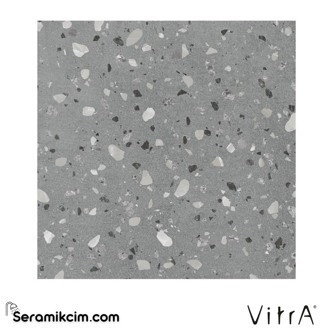 Vitra 60X60 Set6.0 Terrazzo Koyu Gri Mat R10A 7R K950794R0001VTE0 - K950794R0001VTE0