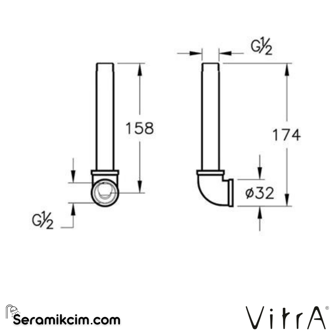 Vitra Ankastre Dirsek Grubu A42249 - A42249