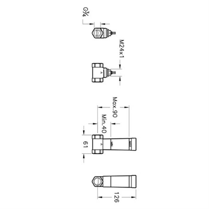 Vitra Ankastre Stop Valf (Sıva Altı Grubu)