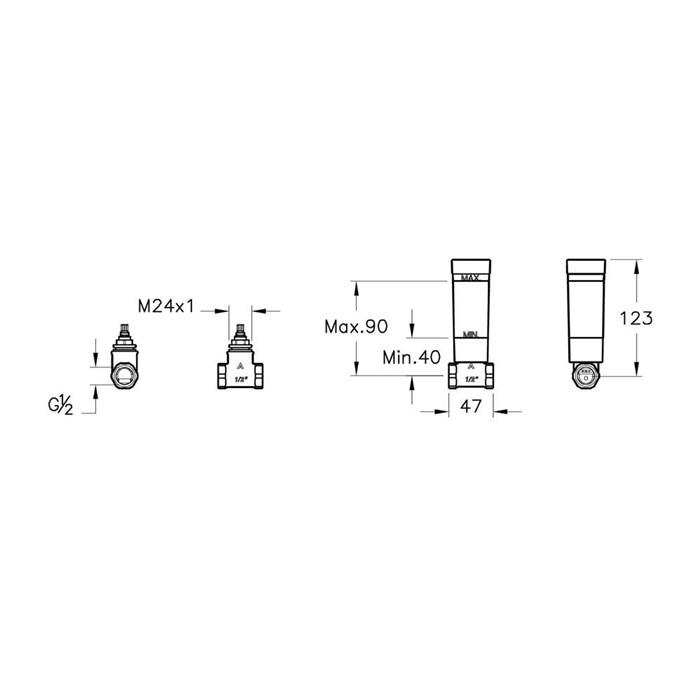 Vitra Ankastre Stop Valf (Sıva Altı Grubu)