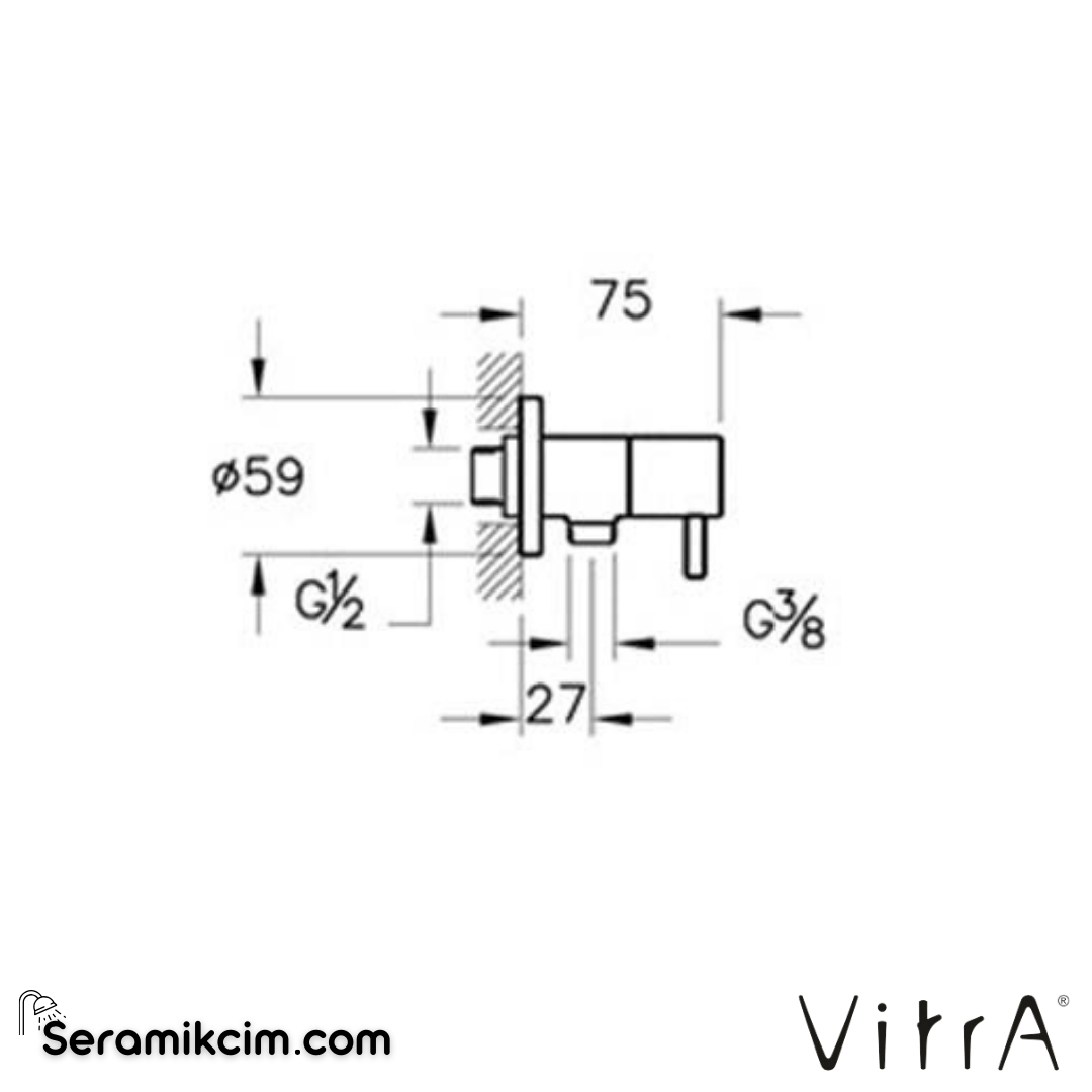 Vitra Ara Musluk Krom A45214 - A45214