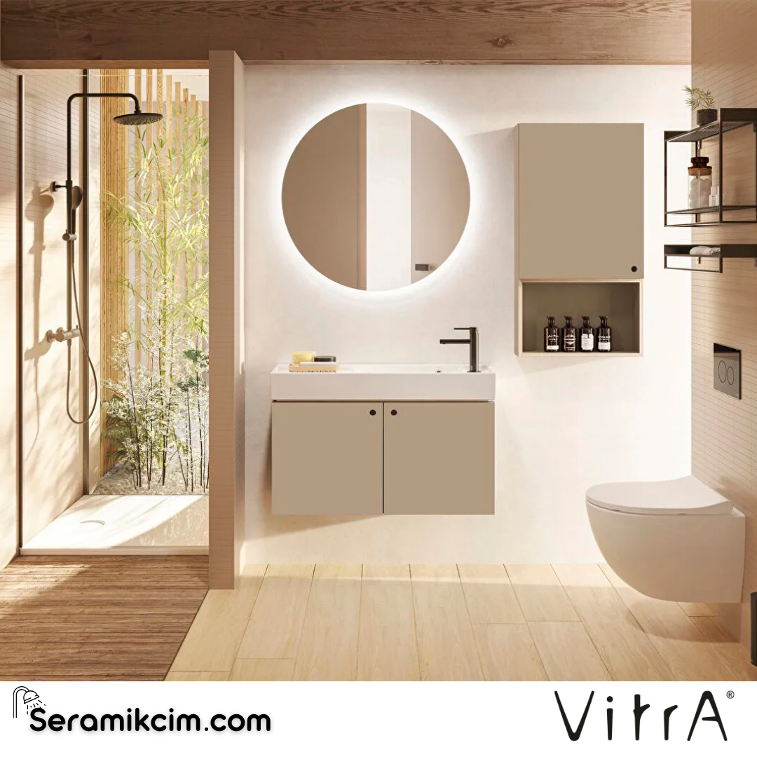 VitrA ArchiPlan Duble Raf 60 cm metal, siyah 66607 - 66607