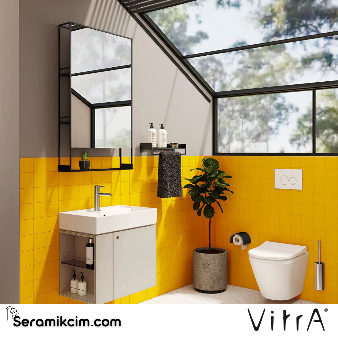 VitrA ArchiPlan Raf 45 cm metal, siyah 66604 - 66604
