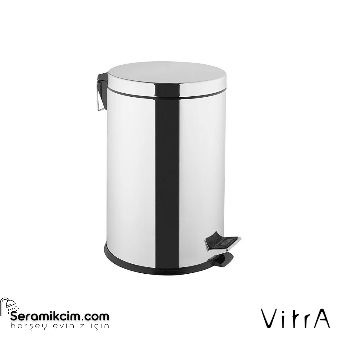 Vitra Arkitekta Çöp Kovası - 20 Lt., Yavaş Kapanır, Paslanmaz Çelik