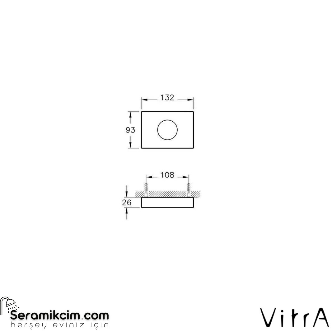 Vitra Arkitekta Hijyenik Torba Dispanseri, Paslanmaz Çelik