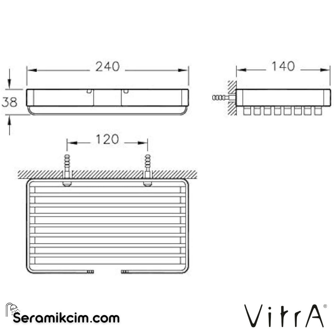 VitrA Arkitekta Malzemelik (tekli) A44248 - A44248