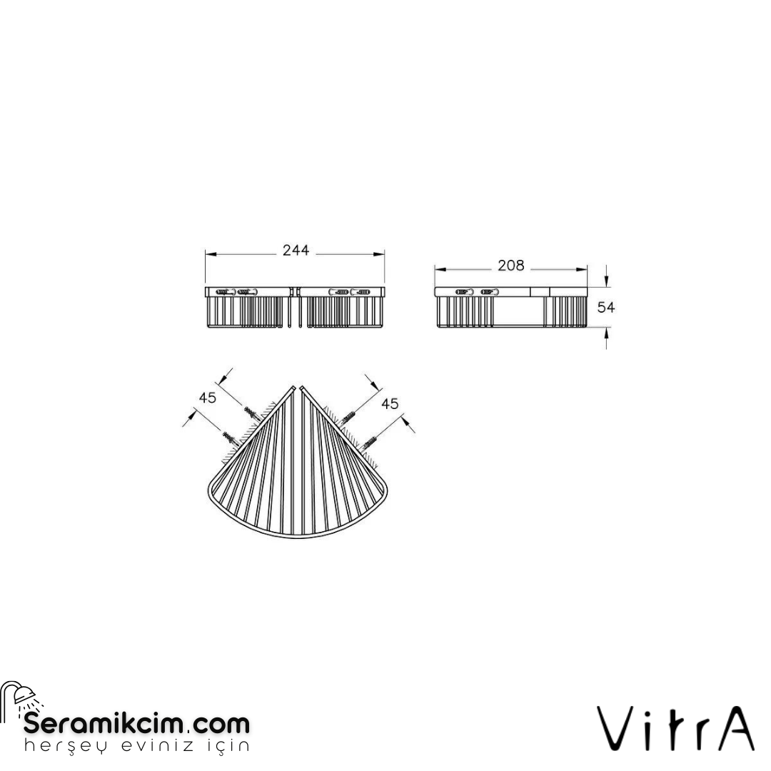 Vitra Base 200 Malzemelik, Tekli
