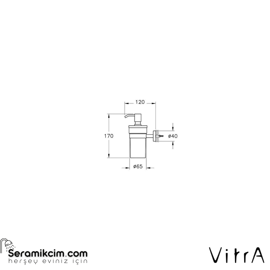Vitra Base 200 Sıvı Sabunluk
