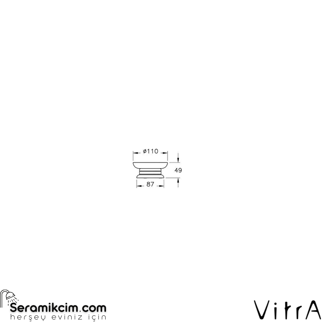Vitra Base 300 Katı Sabunluk