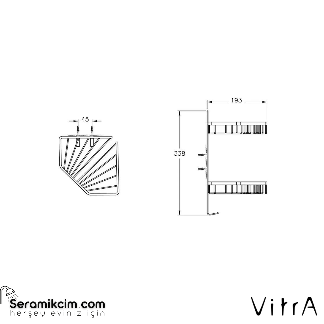 Vitra Base 300 Malzemelik, İkili