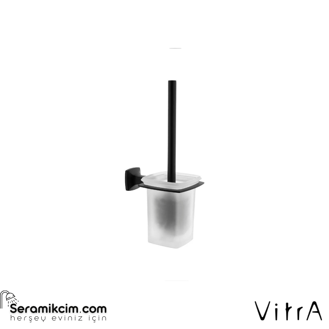 Vitra Base 400 Tuvalet Fırçalığı, Duvardan, Siyah
