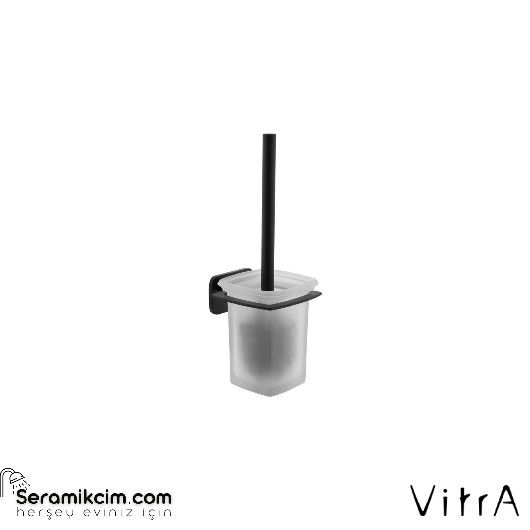 Vitra Base 600 Tuvalet Fırçalığı, Duvardan, Siyah