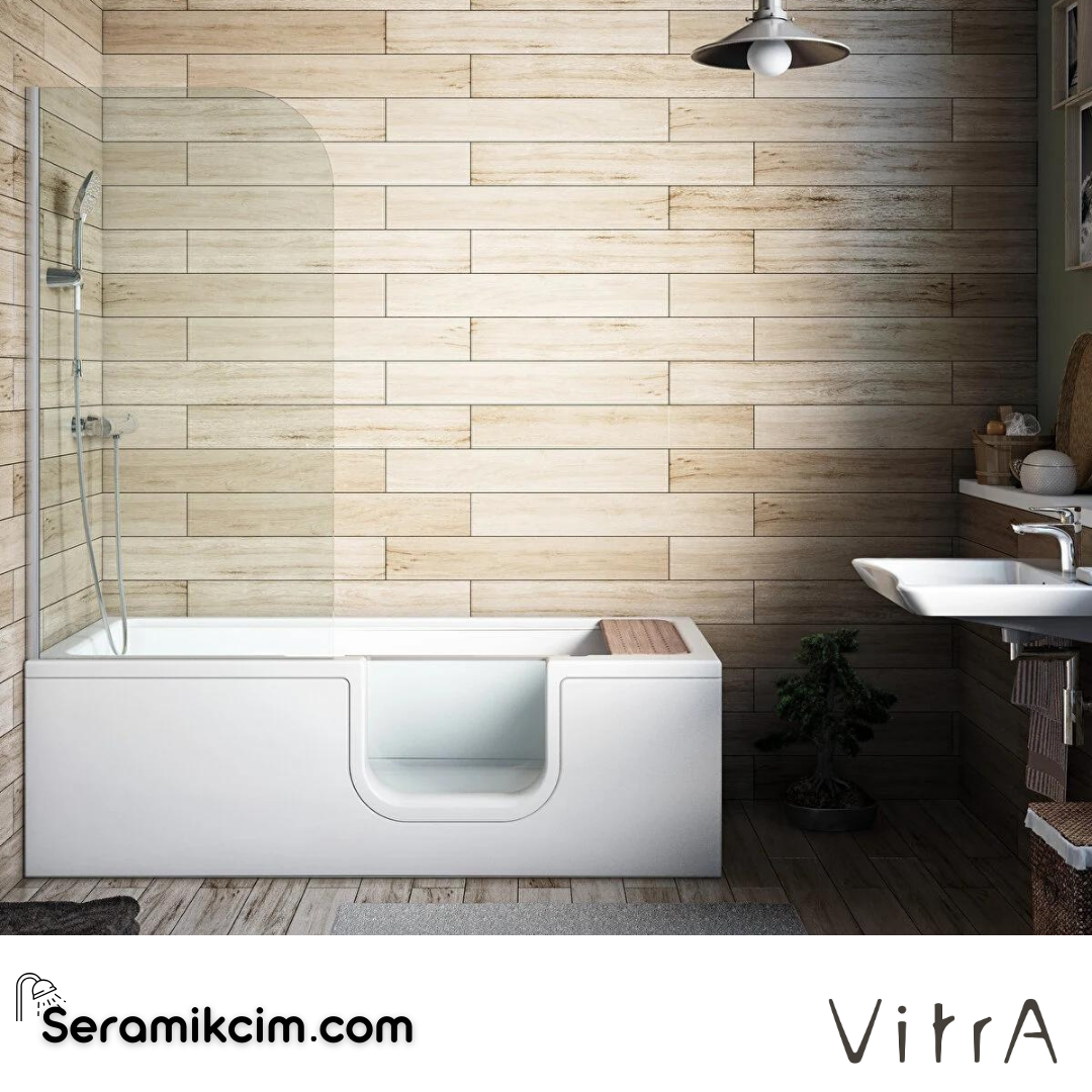 Vitra Combo 170X75 Dikdörtgen Sol Sifon+Ayak - 57940007000