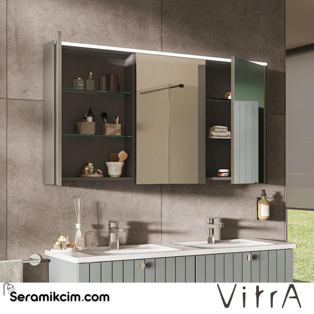Vitra Core Dolaplı Ayna, 120cm, Aydınlatmalı - 66913