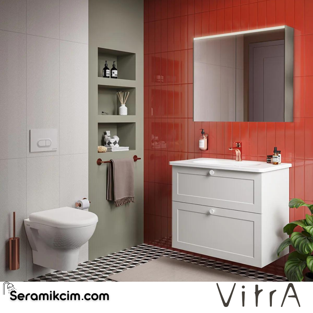 Vitra Core Dolaplı Ayna, 80cm, Aydınlatmalı - 66911