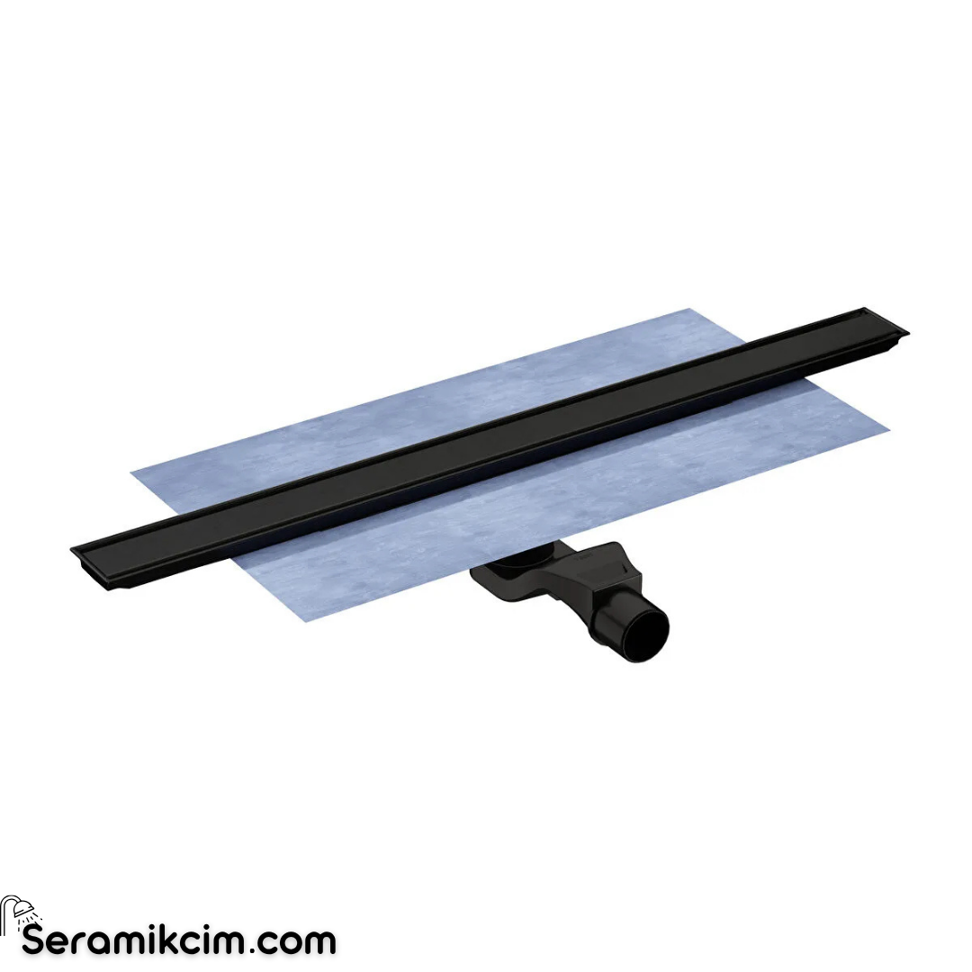 Vitra Dk100 Lineer Süzeç 60cm Ecoflow Mat Siyah Yandan Çıkışlı H:60mm 59980582000