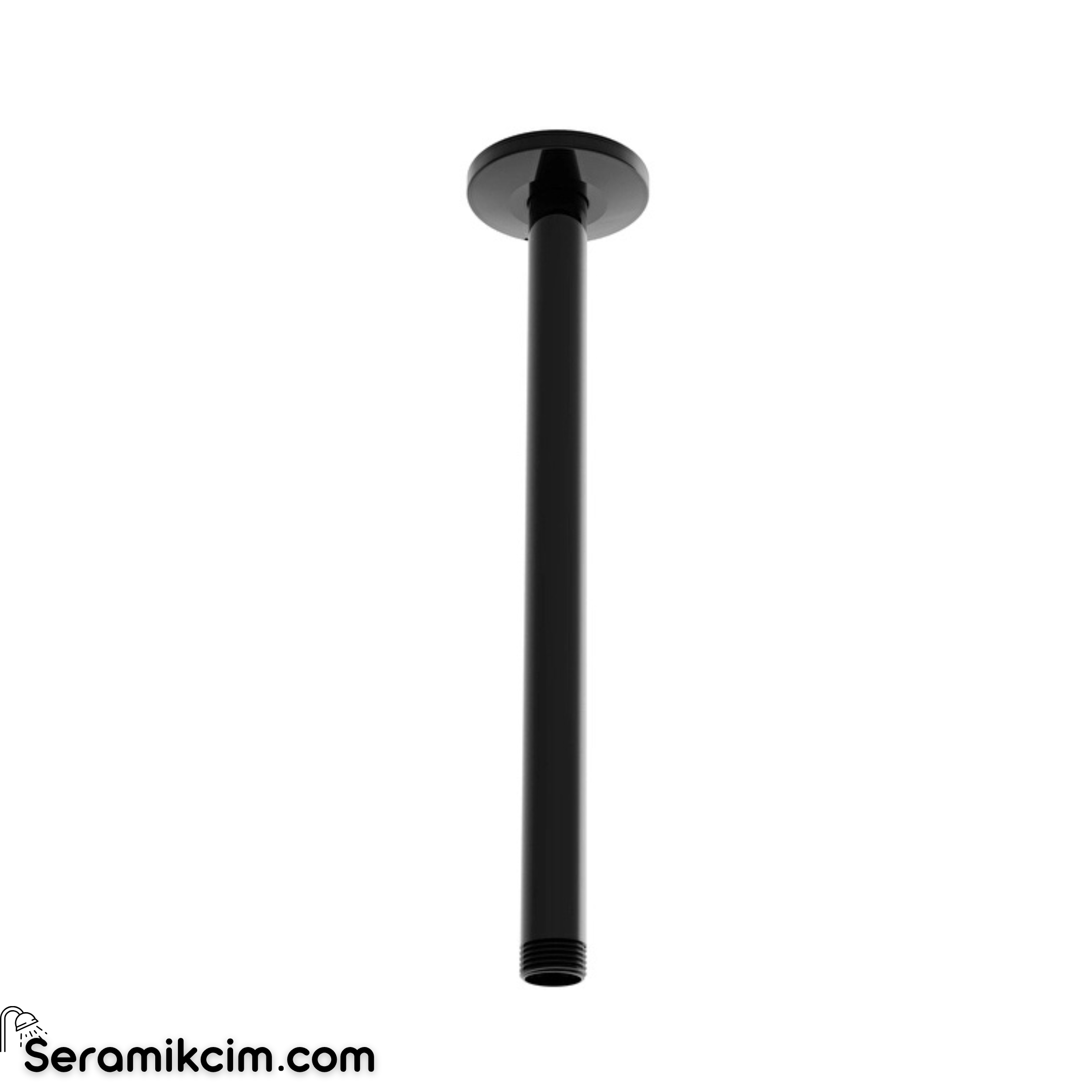 Vitra Duş Dirseği (Tavandan Uzun) Parlak Siyah A4565039