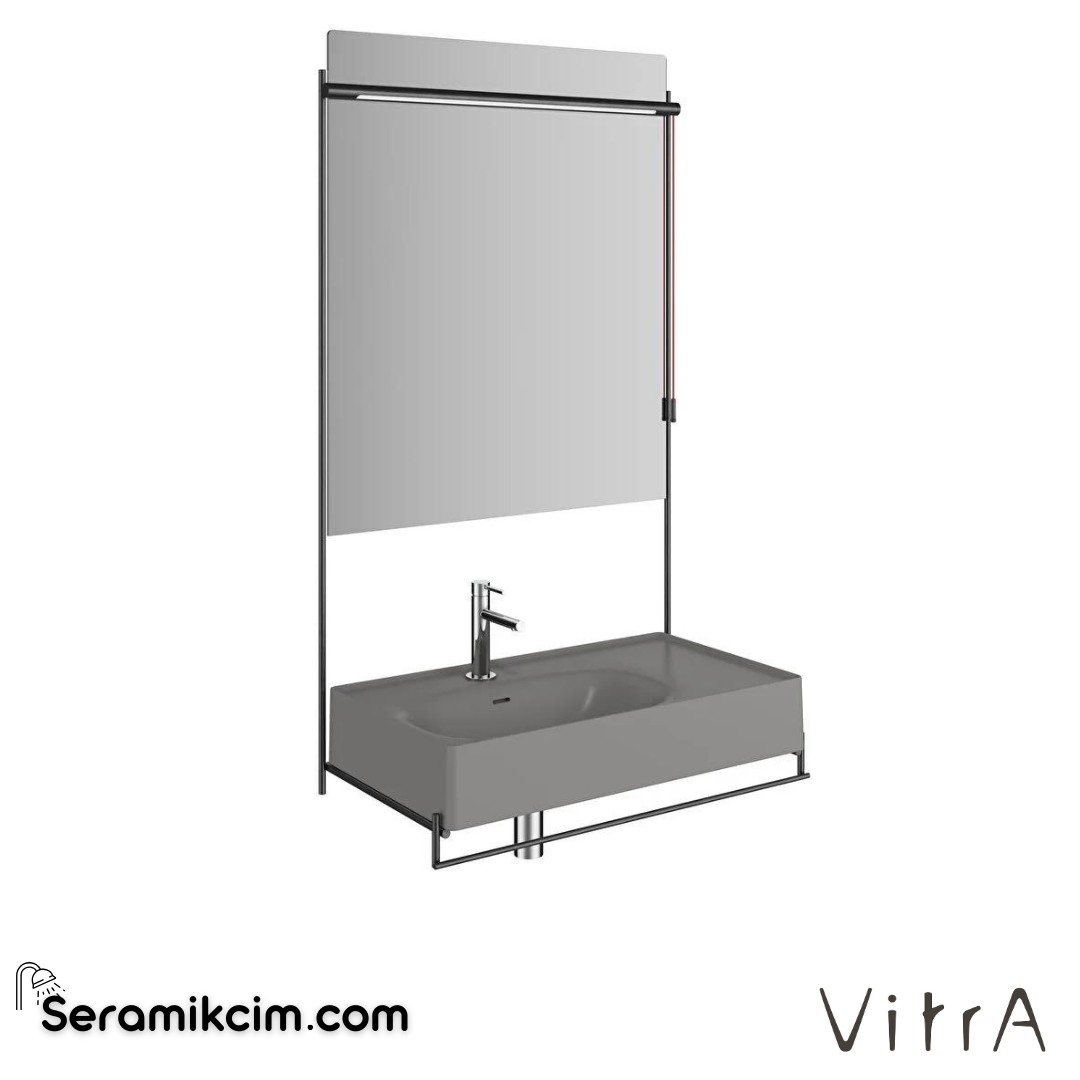 Vitra Equal Aydınlatmalı Düz Ayna, 80 Cm - 64105