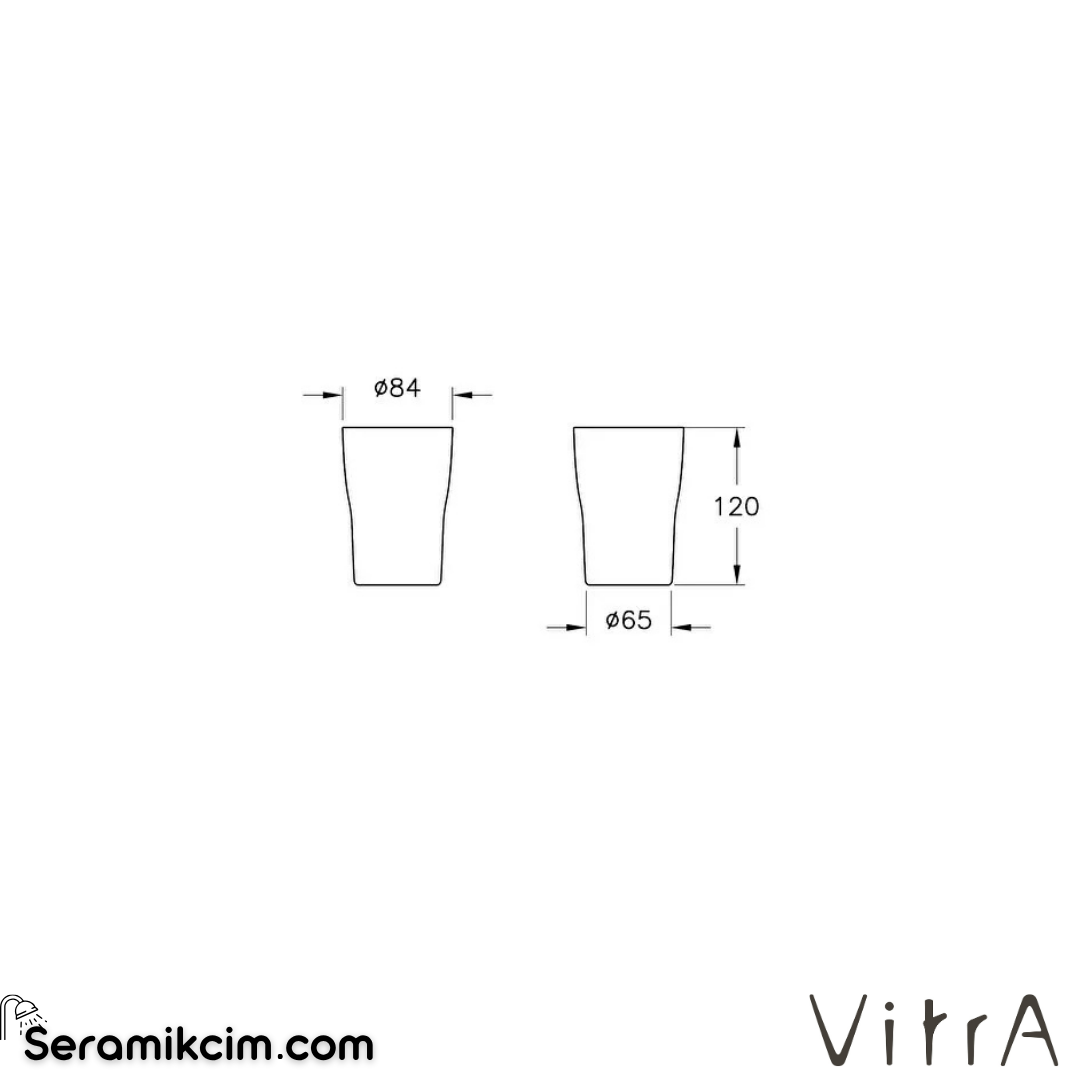 VitrA Eternity Diş Fırçalığı Parlak Siyah A4430139