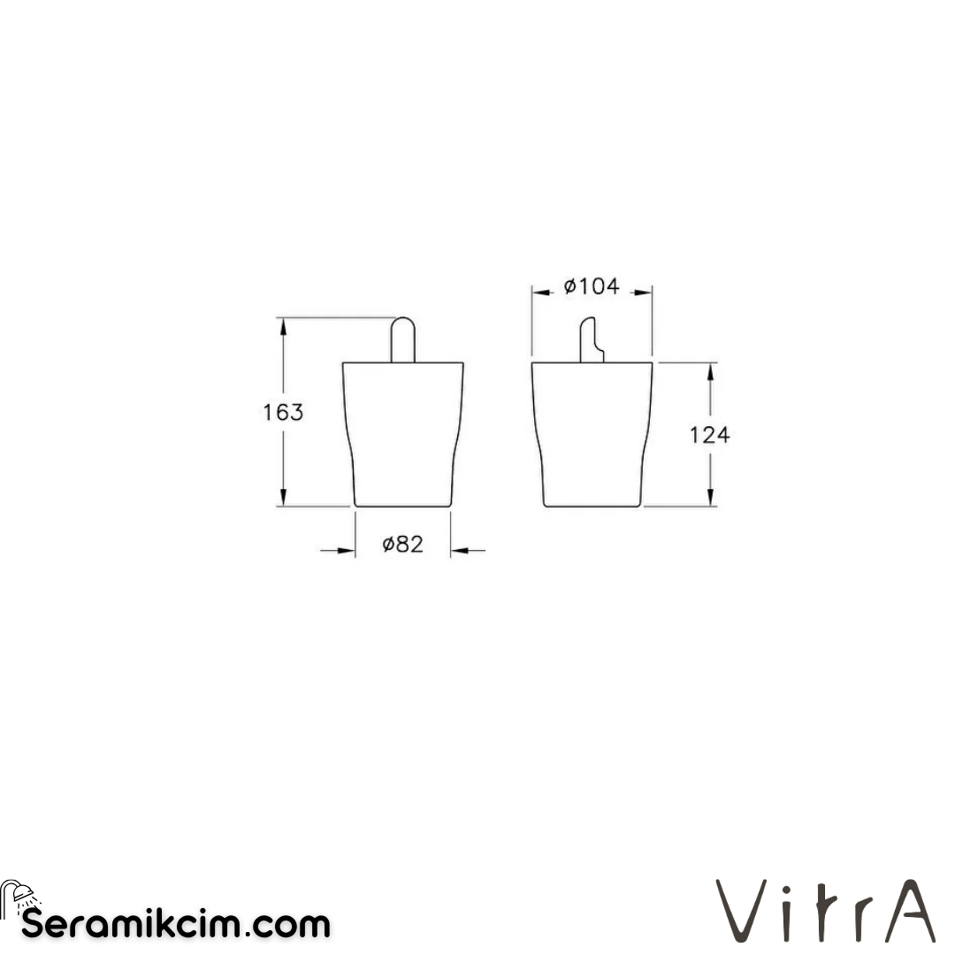 VitrA Eternity Pamukluk Parlak Siyah A4430839
