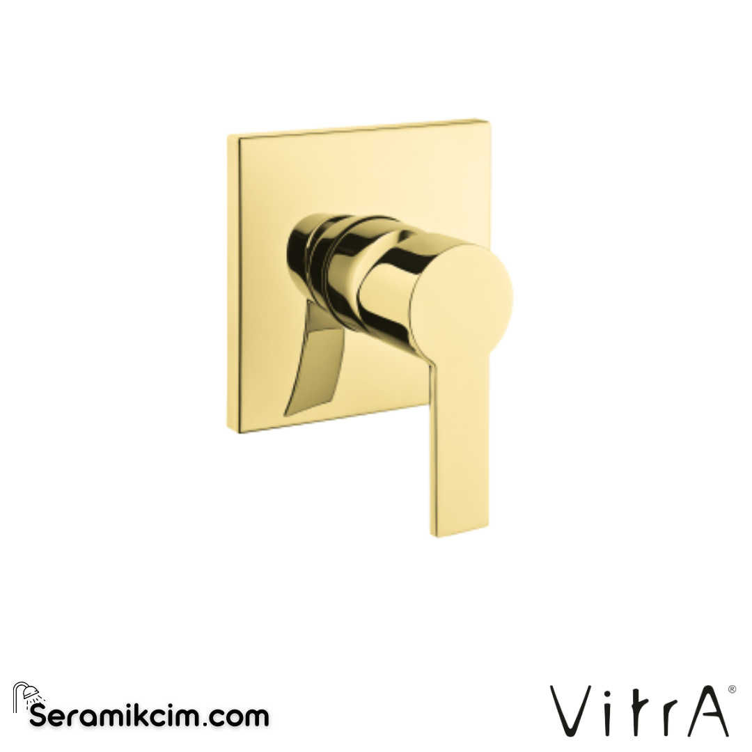 VitrA Flo S Ankastre Duş Bataryası (sıva üstü grubu) Altın A4222623 - A4222623