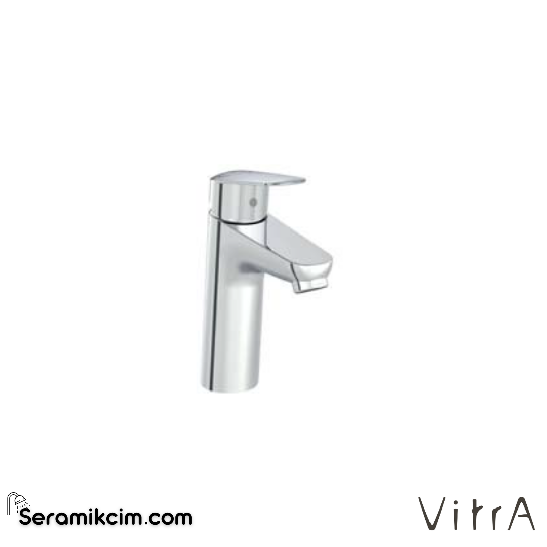 VitrA Flow Round BluEco Lavabo Bataryası (yüksek) Krom A42925ENR - A42925ENR