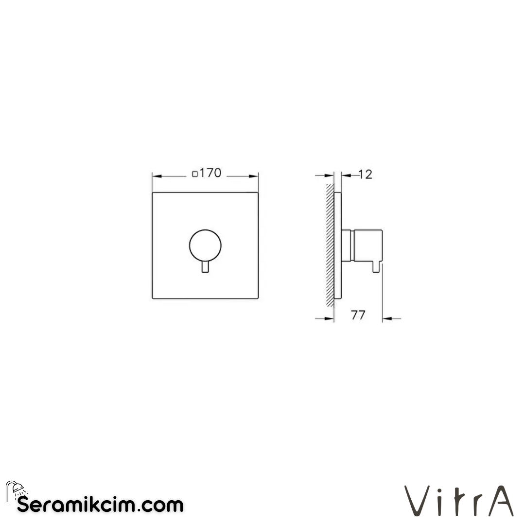 VitrA Flow Square Ankastre 3 Yollu Yönlendirici (V-Box, sıva üstü grubu) Fırçalı Altın A4338825 - A4338825