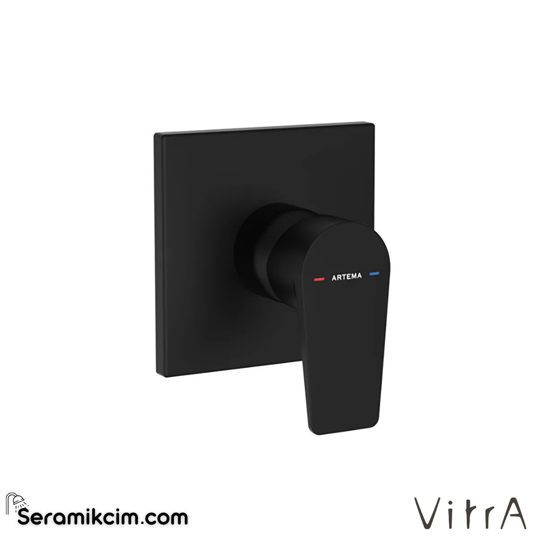 VitrA Flow Square Ankastre Duş Bataryası (sıva üstü grubu) Mat Siyah A4329836 - A4329836