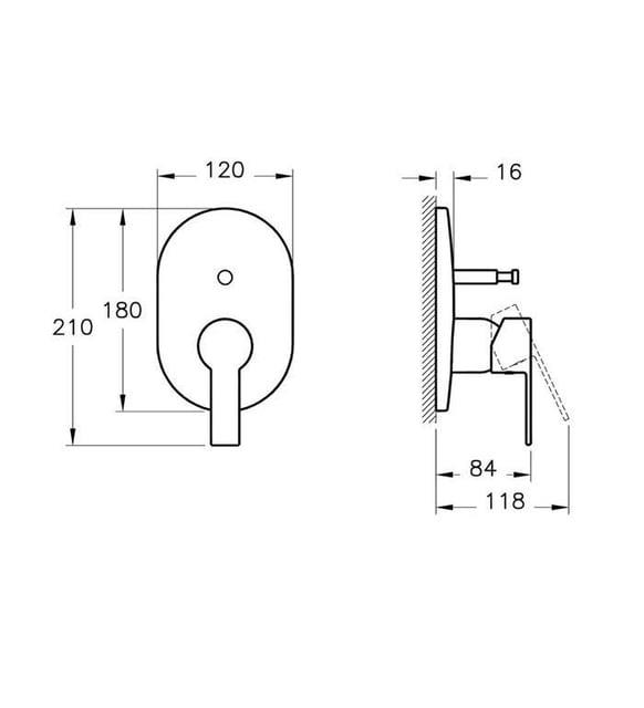 VitrA Fold S Ankastre Banyo Bataryası (sıva üstü grubu) A42536 - A42536