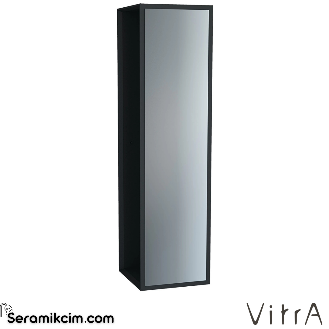 VitrA Frame Bornoz Ünitesi 40cm, Kapaklı Mat Soft Siyah 61264